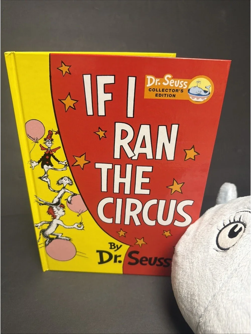 Kohls Set Of 2 Dr Seuss If I Ran The Circus Plush And Book Blue Whale NWT Clean